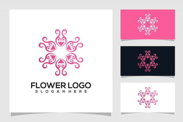 Premium Vector | Abstract flower logo