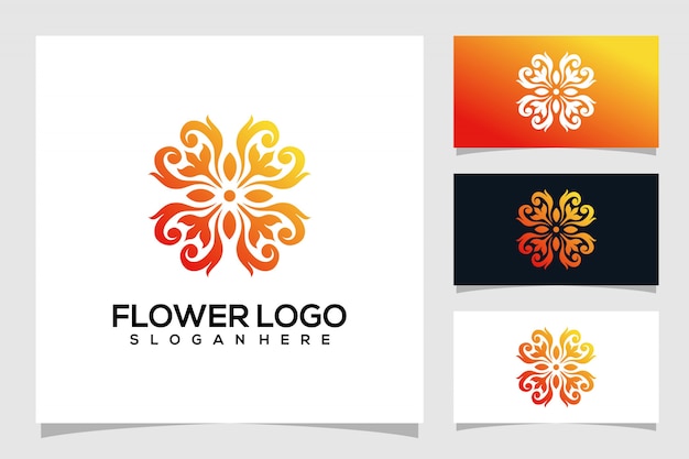 Premium Vector | Abstract flower logo