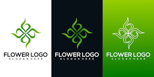 Download Free Abstract Flower Logo Premium Vector Use our free logo maker to create a logo and build your brand. Put your logo on business cards, promotional products, or your website for brand visibility.