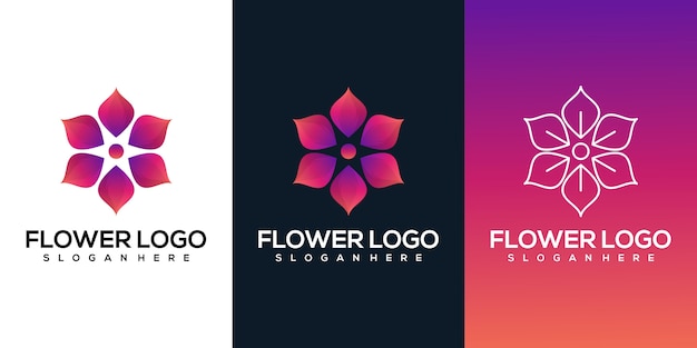 Premium Vector Abstract Flower Logo