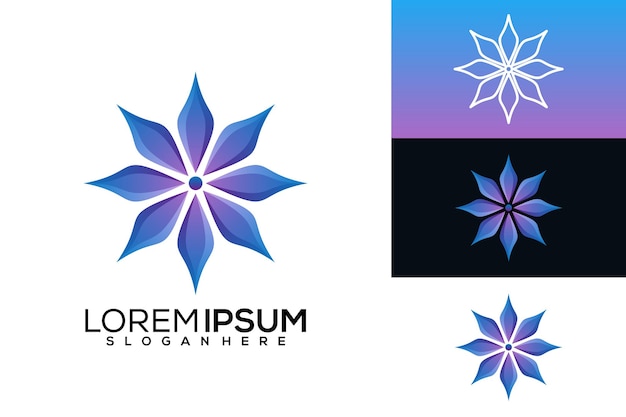 Premium Vector Abstract Flower Logo