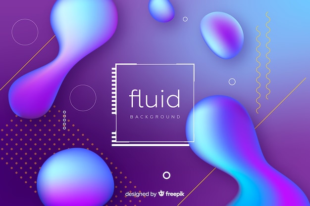 Free Vector | Abstract Fluid Shapes Background