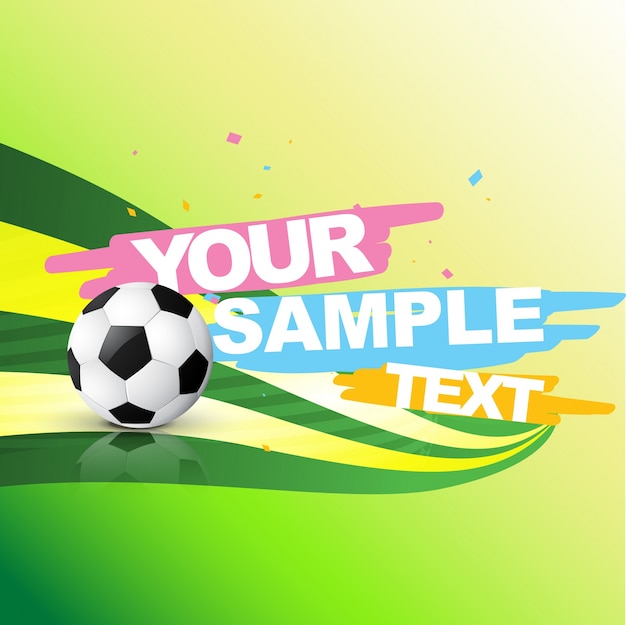 Abstract football background with space for\
your text