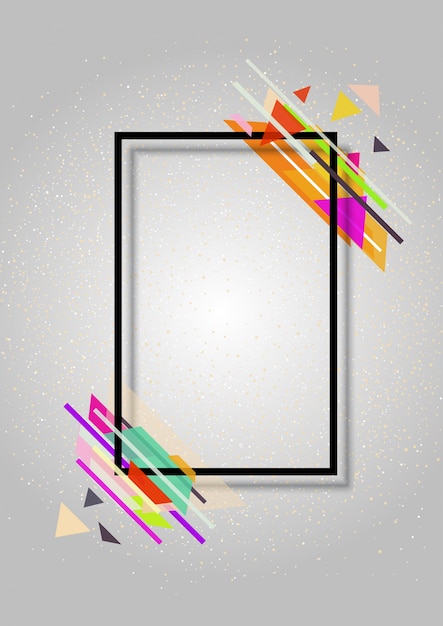 Download Abstract frame background with a modern design Vector | Premium Download