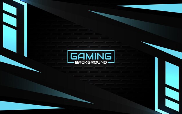 Premium Vector Abstract Futuristic Black And Blue Gaming Background