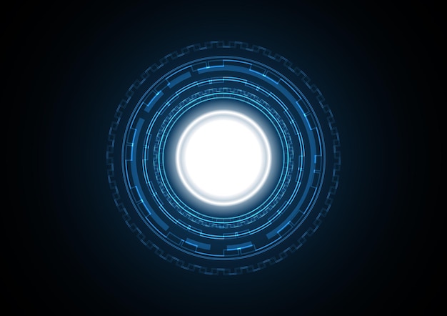 Premium Vector | Abstract futuristic circle background