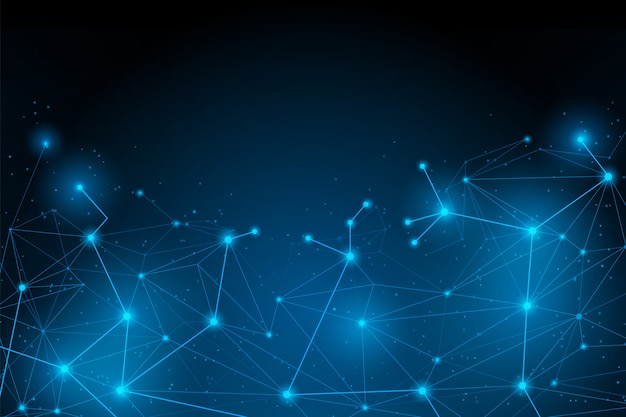 Abstract futuristic connection Premium Vector