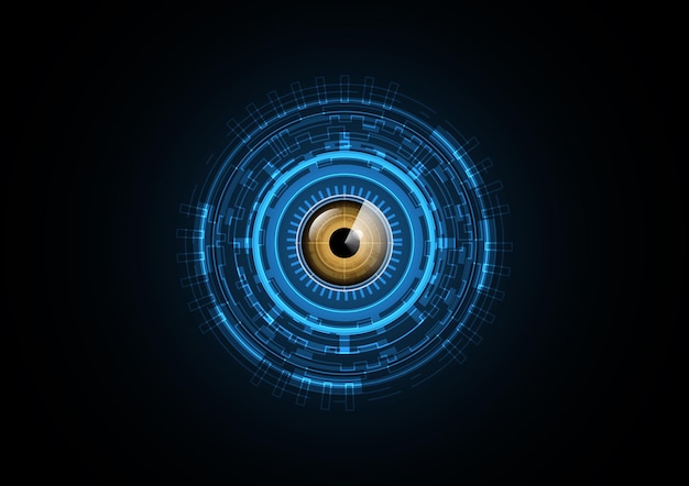 Premium Vector Abstract Futuristic Eye Background