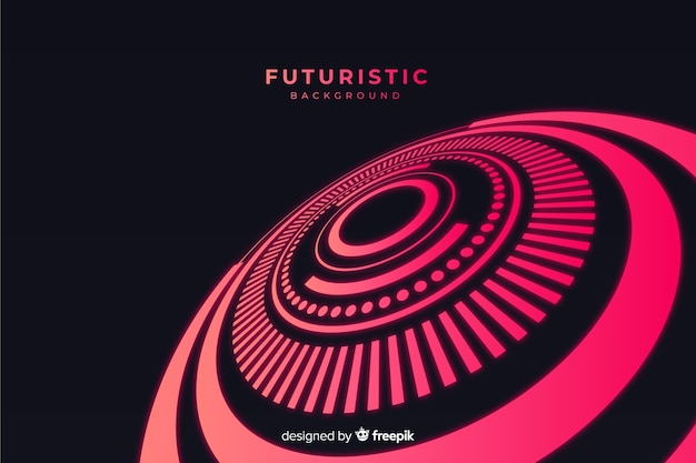Abstract futuristic glowing hologram background Free Vector