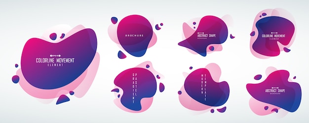 Premium Vector | Abstract Futuristic Tag Shape Collection