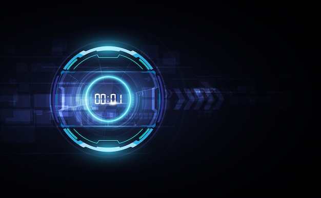 Abstract futuristic technology background Premium Vector
