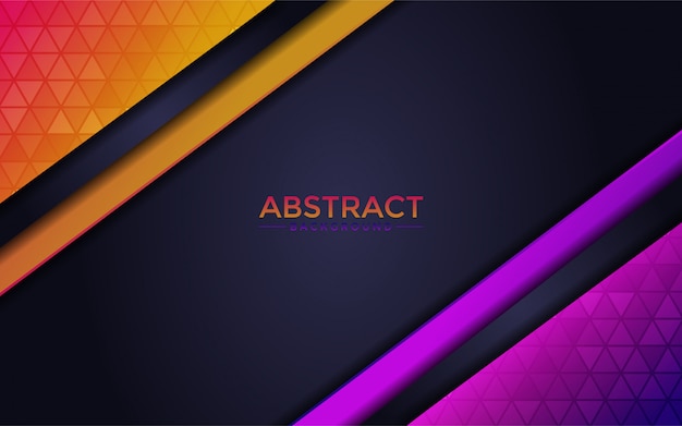 Premium Vector | Abstract futuristic vector on layer orange and purple ...