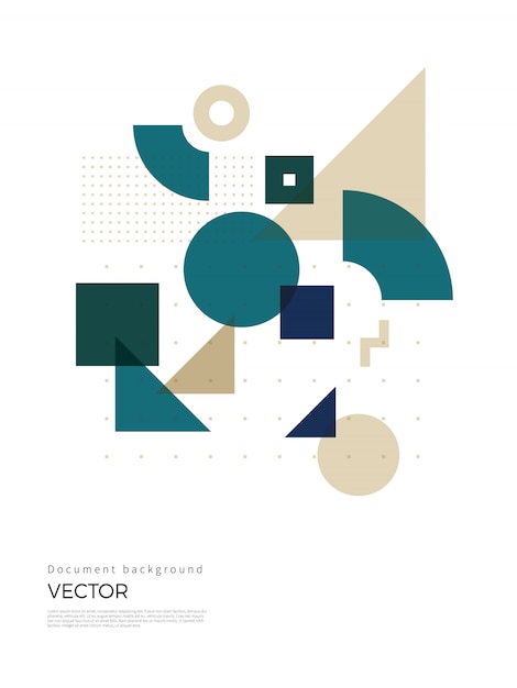 Abstract geometric background design Premium Vector
