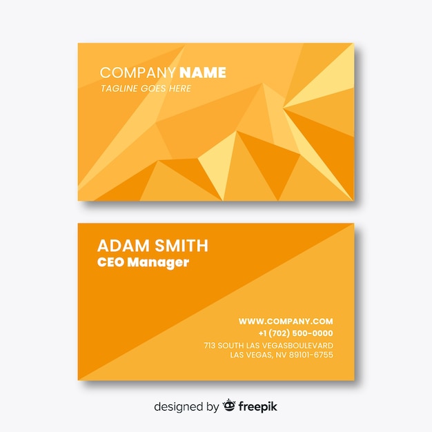 Download Free Download This Free Vector Abstract Geometric Business Card Template Use our free logo maker to create a logo and build your brand. Put your logo on business cards, promotional products, or your website for brand visibility.