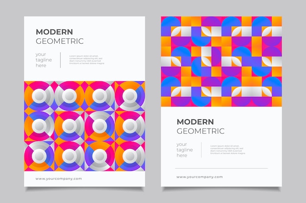 Free Vector | Abstract Geometric Business Cover Collection