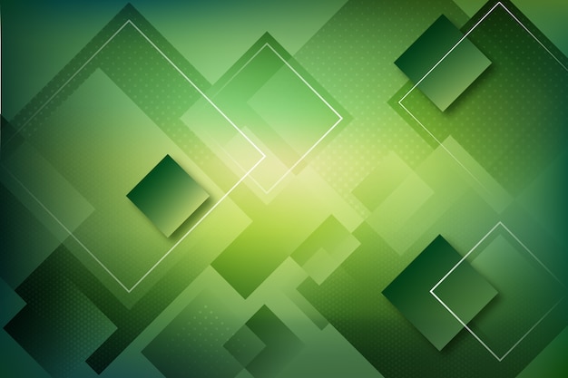 Abstract geometric green background Vector | Free Download