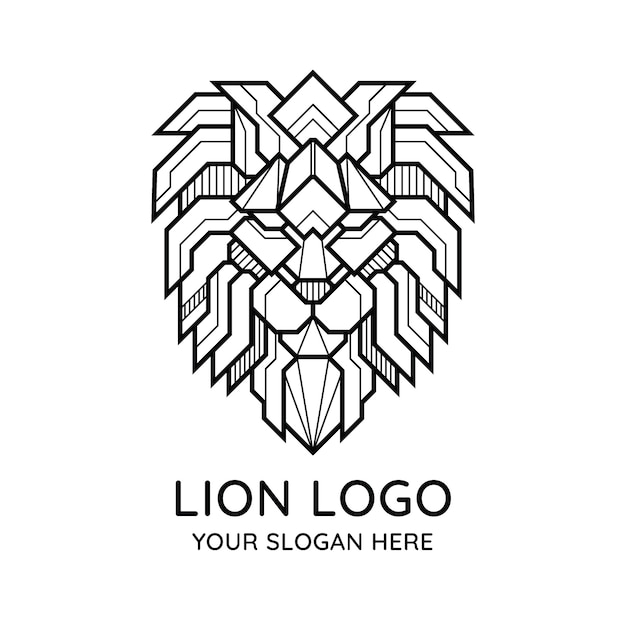 Download Free Abstract Geometric Lion Face Logo Premium Vector Use our free logo maker to create a logo and build your brand. Put your logo on business cards, promotional products, or your website for brand visibility.