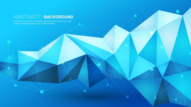 Premium Vector Abstract Geometric Low Poly Background