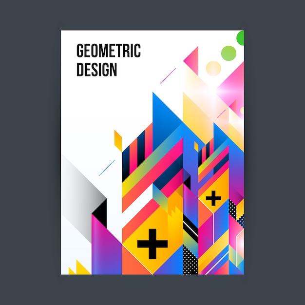 Free Vector Abstract Geometric Poster Design,Medical Tattoos Designs