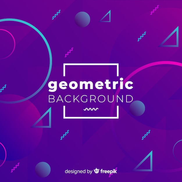 Abstract geometric shapes background Free Vector