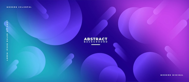 Premium Vector Abstract Geometric Shapes Composition Banner