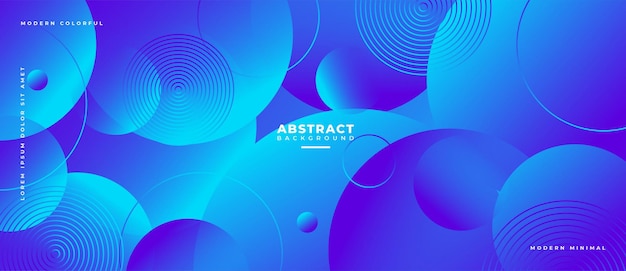 Premium Vector Abstract Geometric Shapes Composition Banner