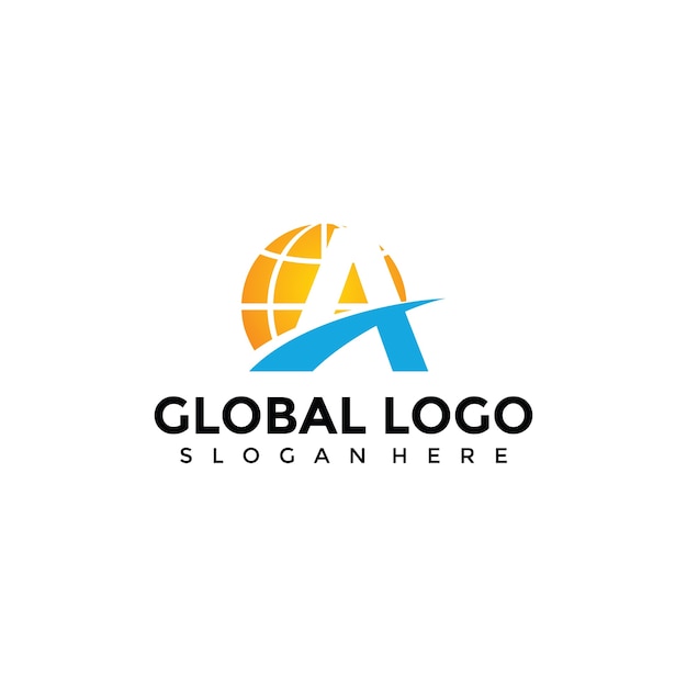 Download Free Abstract Globe And Letter A Logo Template Premium Vector Use our free logo maker to create a logo and build your brand. Put your logo on business cards, promotional products, or your website for brand visibility.