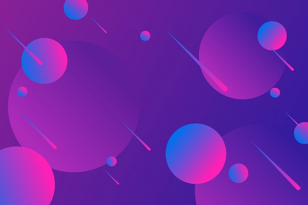 Premium Vector | Abstract gradient circles background