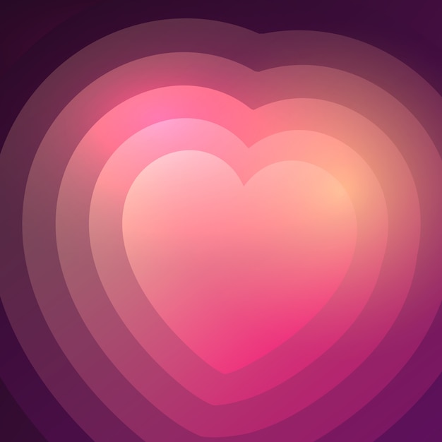 Free Vector | Abstract gradient heart background