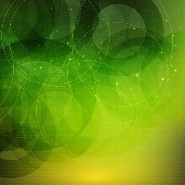 Free Vector | Abstract green background with circles and dots