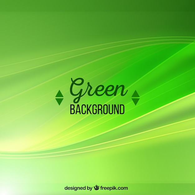 Free Vector | Abstract green background with waves