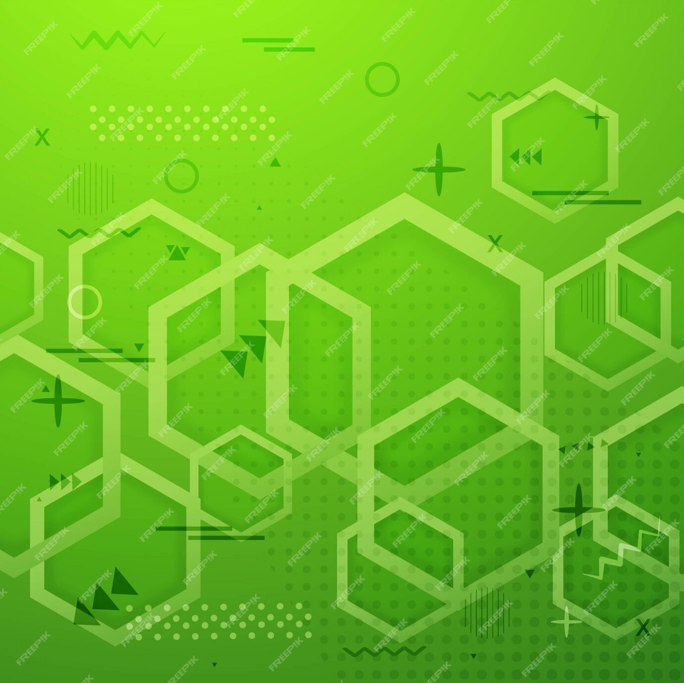 Free Vector Abstract Green Geometric Background