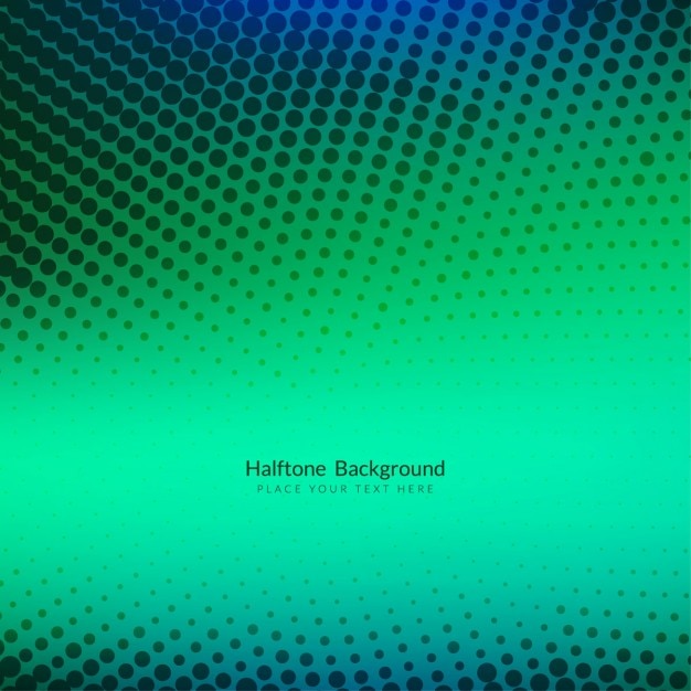 Free Vector Abstract Green Halftone Background Design