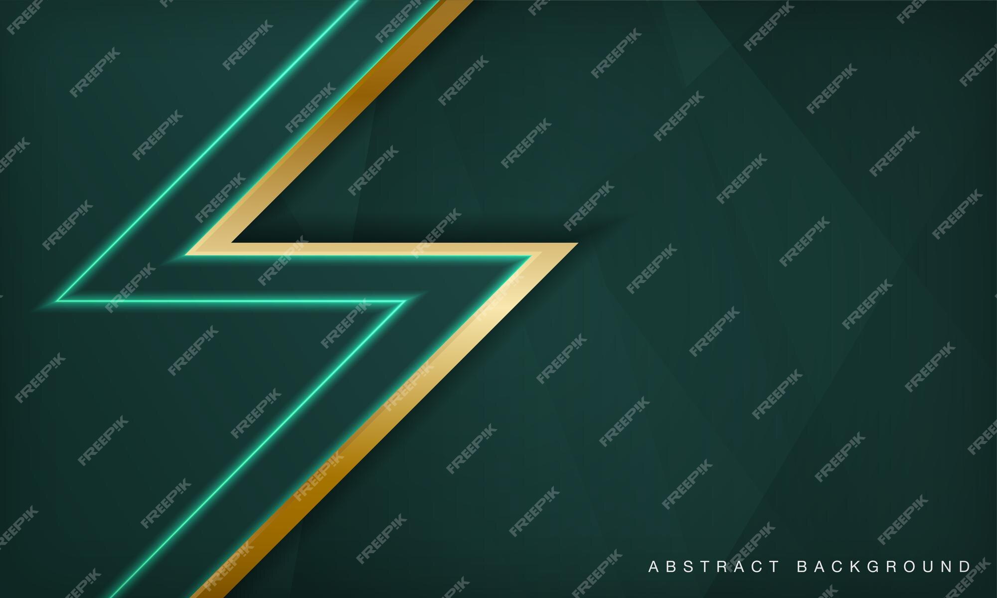 Premium Vector | Abstract green luxury overlap layers background with ...