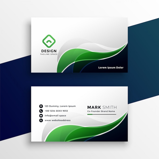 Download Free Download Free Abstract Green Visiting Card Design Template Vector Use our free logo maker to create a logo and build your brand. Put your logo on business cards, promotional products, or your website for brand visibility.