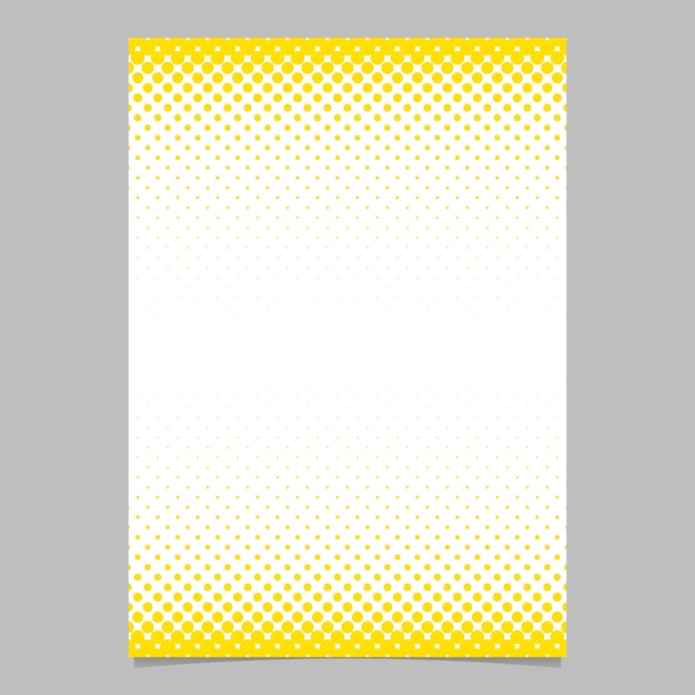 Free Vector | Abstract halftone circle pattern page, brochure template