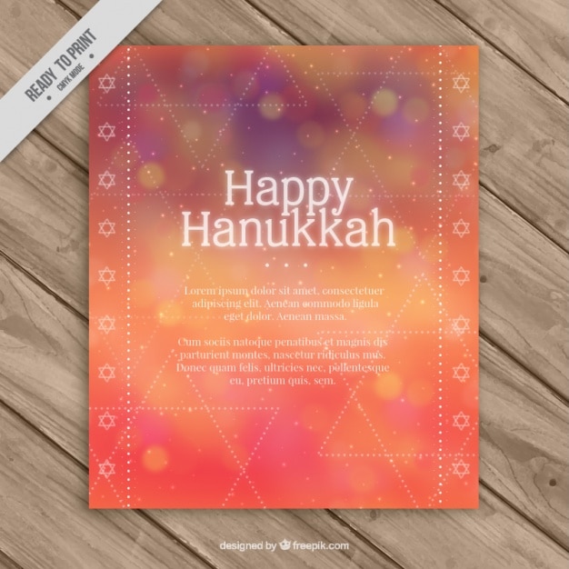 Abstract hanukkah greeting card