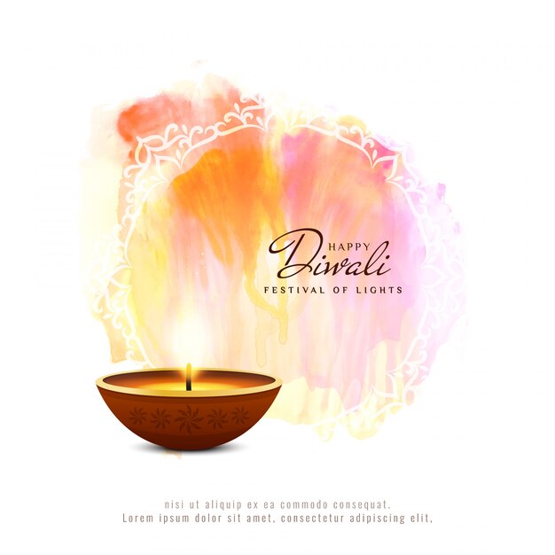 Abstract Happy Diwali artistic\
background