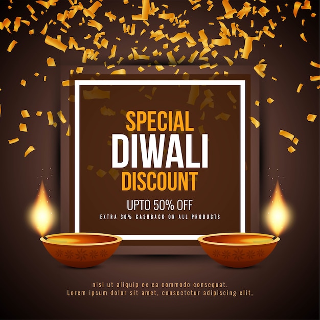 Abstract Happy Diwali discount offer\
background