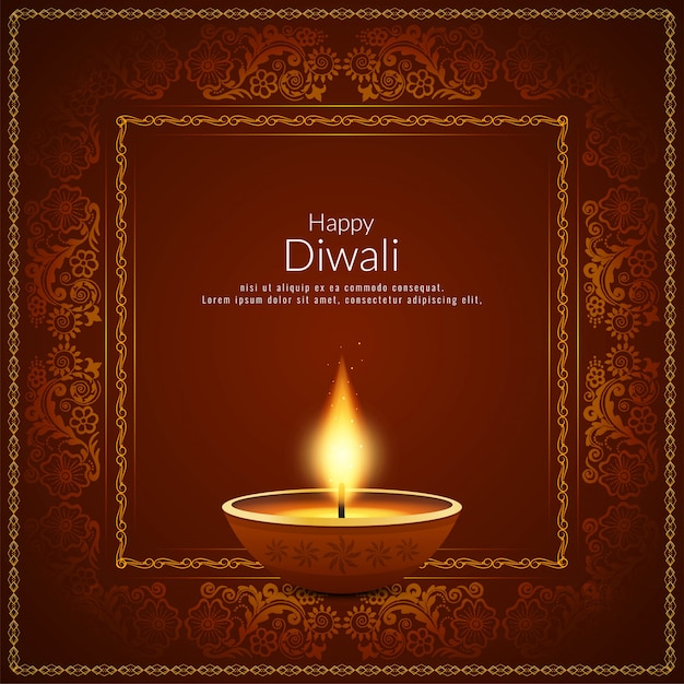 Abstract Happy Diwali Indian festival\
background