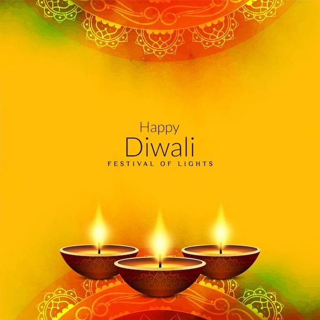 Abstract Happy Diwali religious greeting\
background