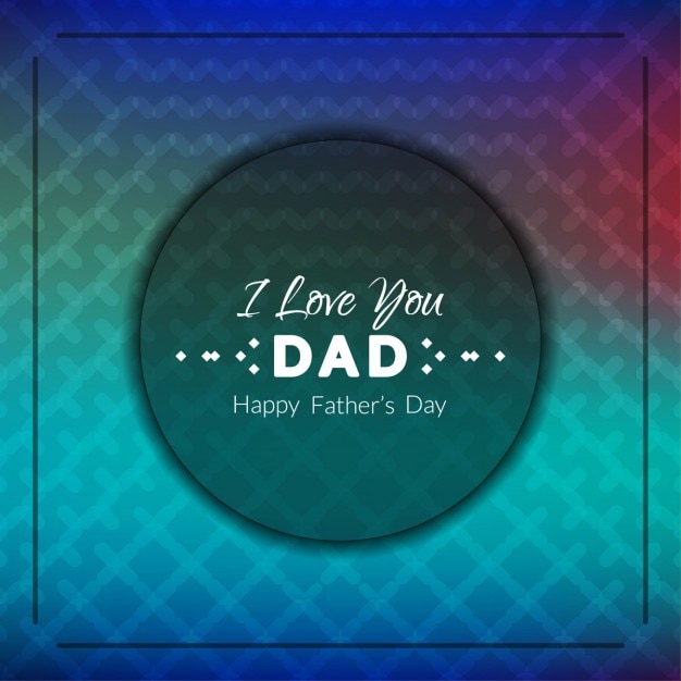 Abstract happy father's day card