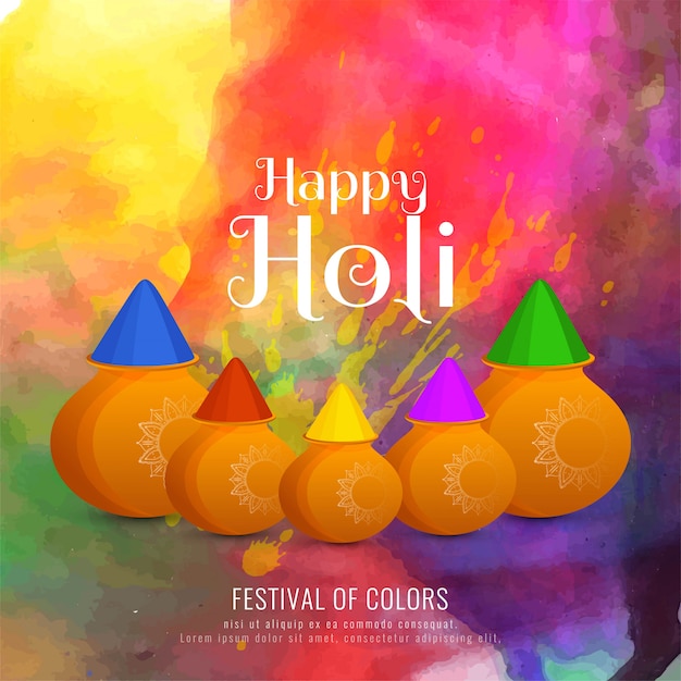 Premium Vector | Abstract happy holi colorful celebration background