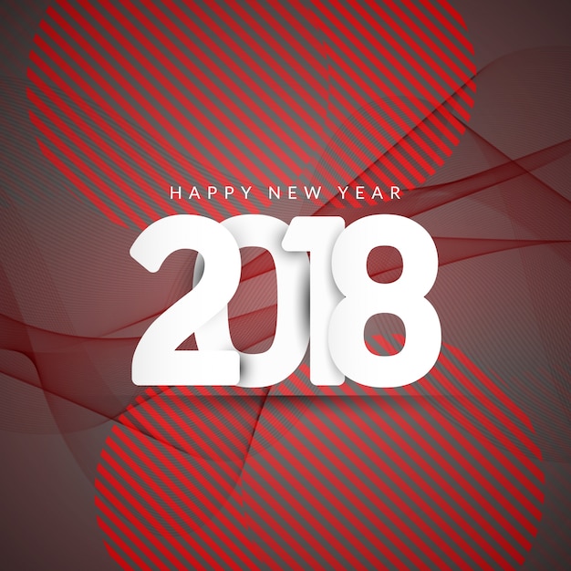 Abstract Happy New Year 2018 background