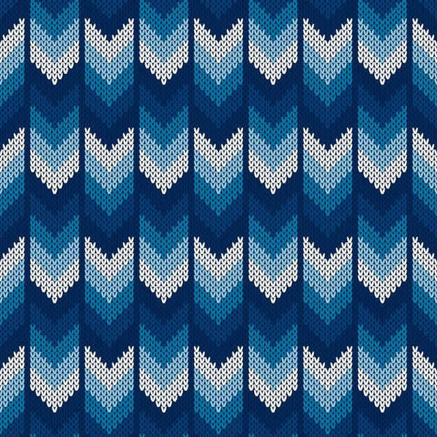 Premium Vector Abstract herringbone knitted sweater pattern