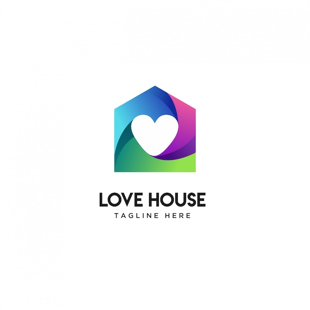 Download Free Abstract House Love Logo Design Premium Vector Use our free logo maker to create a logo and build your brand. Put your logo on business cards, promotional products, or your website for brand visibility.