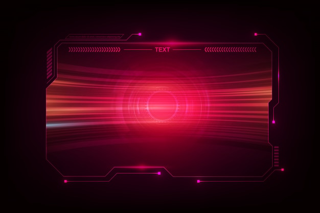 Abstract hud ui gui future futuristic screen system virtual design Premium Vector