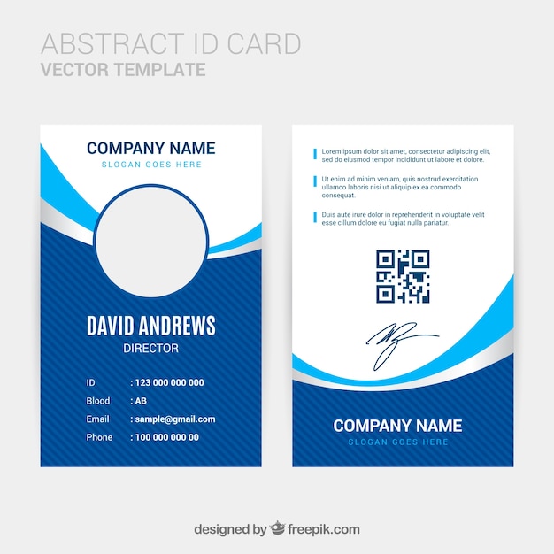 id card template free download