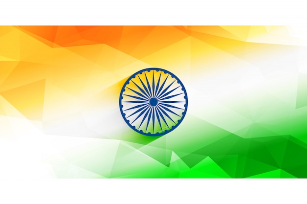 Download Abstract indian flag background design Vector | Free Download