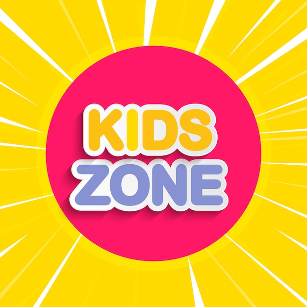 Download Kids Zone Logo Free PSD - Free PSD Mockup Templates